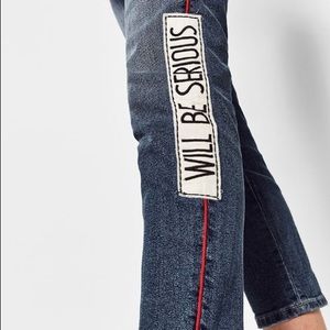 ZARA patchwork denim. Size 2.